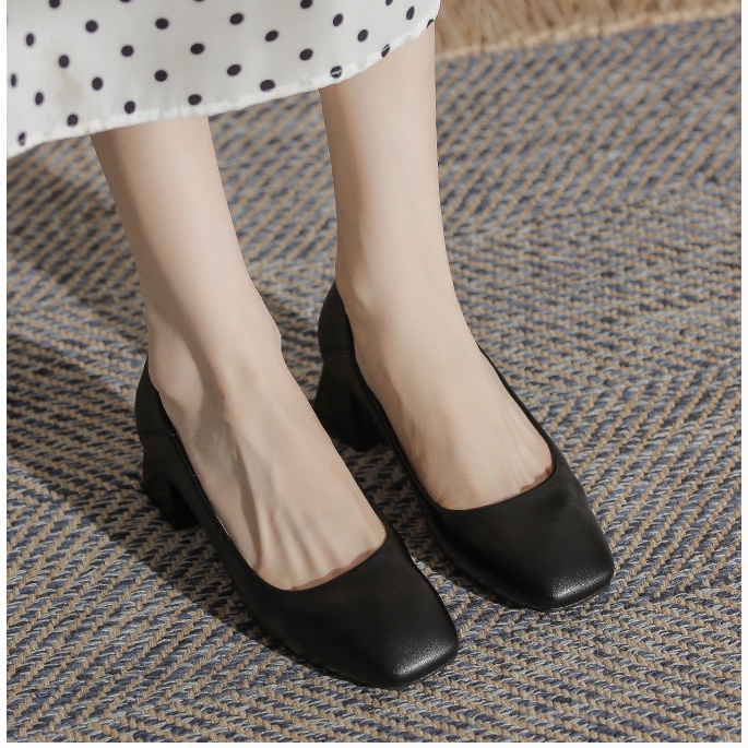 Giày Cao Gót Mũi Vuông Thời Trang Dành Cho Nữ