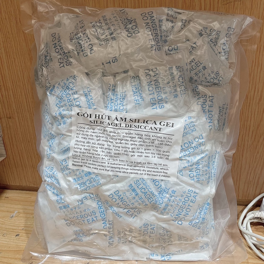 Gói hút ẩm 5gr xanh [Đóng gói 1kg][giá sỉ]