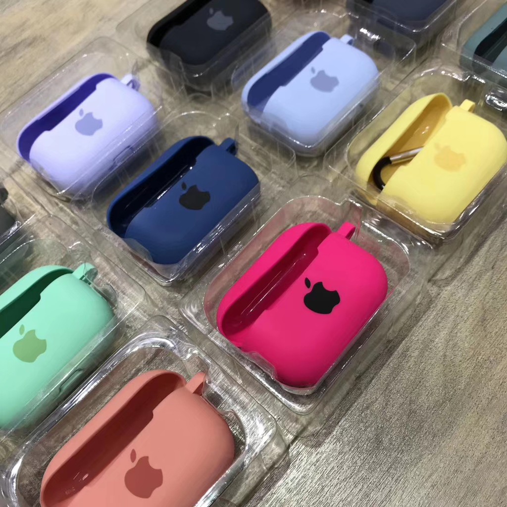 Ốp bảo vệ hộp đựng tai nghe Airpods 2/pro/i10/i12/i9s tws bằng silicon