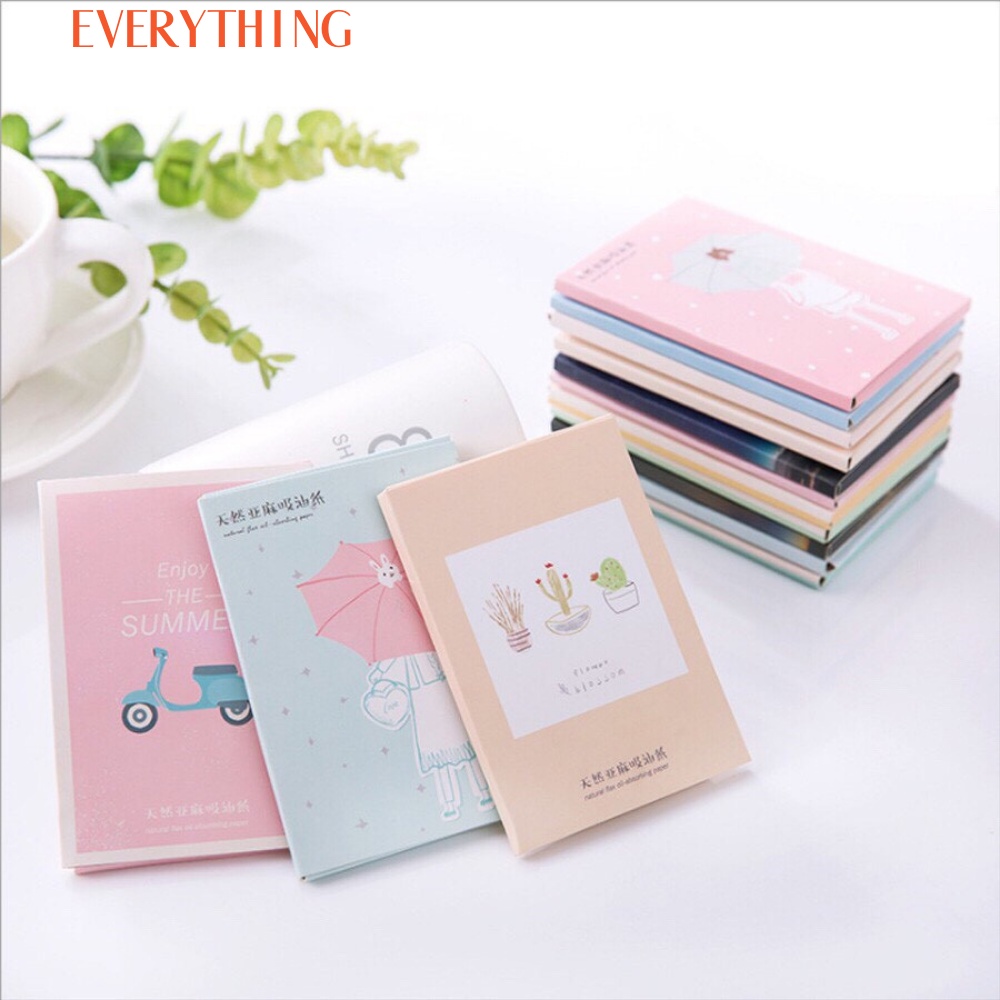 Giấy Thấm Dầu Gói 50 Tờ 2 Mặt Loại Xịn, Làm Sạch Da Mặt Bã Nhờn, Nhỏ Gọn Sử Dụng Dễ Dàng Tiện Dụng