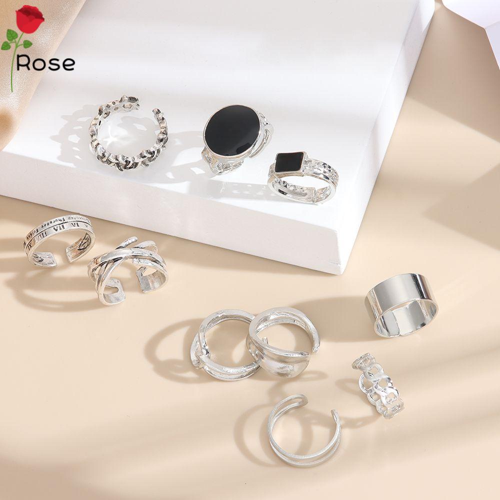 Bộ nhẫn thời trang phong cách cổ điển Hàn Quốc dành cho nam và nữ