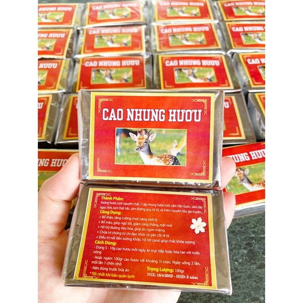 CAO NHUNG HƯƠU NGUYÊN CHẤT 100g