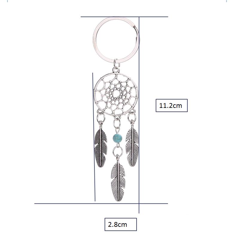 『Hàng Sẵn Sàng.』🌸Móc Khóa Hình Dreamcatcher Phối Lông Vũ