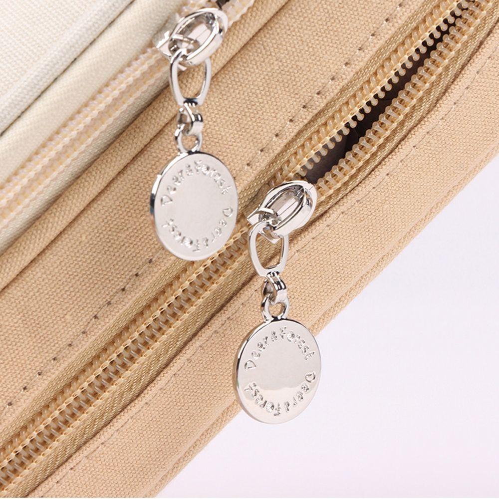 Túi Đựng Bút Bằng Vải Canvas Màu Macaron Đa Năng Thời Trang