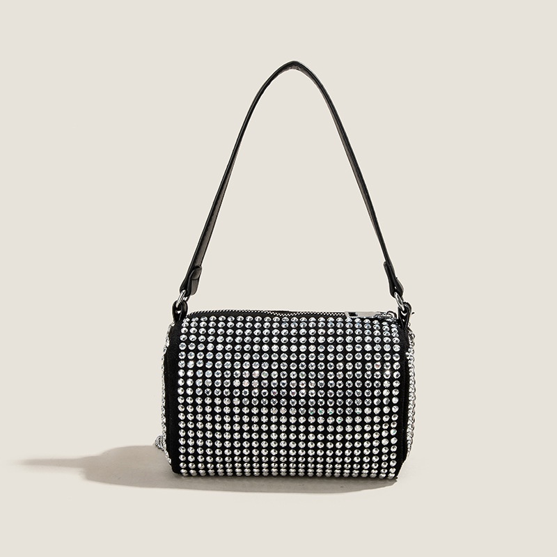 Túi xách Chuwanglin đeo vai nhỏ đính kim cương lấp lánh cho nữ