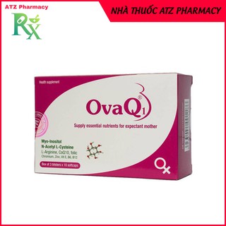 OvaQ1 Bổ sung dưỡng chất cần thiết hỗ trợ sinh sản cho nữ giới, tăng khả năng thụ thai cho người bị đa nang buồng trứng