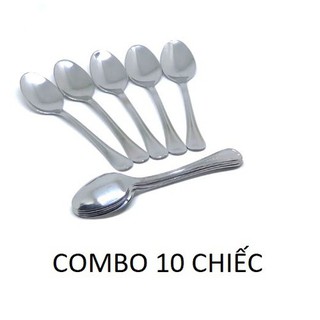 COMBO 10 MUỖNG CANH INOX DÀI