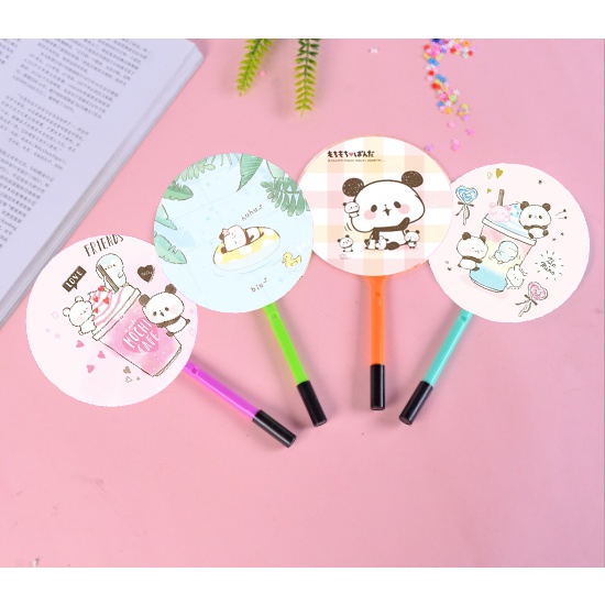 Bút quạt gấu trúc mochi panda viết bi BQI6a dễ thương hoạt hình