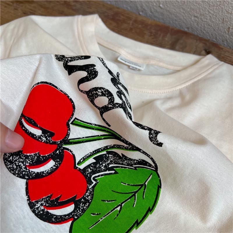 Hàng Mới Về Áo Thun 100% Cotton Tay Ngắn In Họa Tiết Hoạt Hình Và Chữ Thời Trang Xuân Hè Cho Bé Trai Và Gái