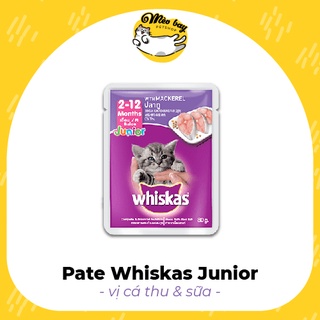 Combo 12 gói Pate cho mèo con Whiskas Junior 80g