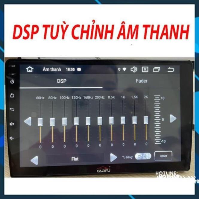 Màn Hình Android CARFU G350 RAM 4gb/32gb chip 8x căm Sim 4G/5G full tính năng bản quyền chính hãng