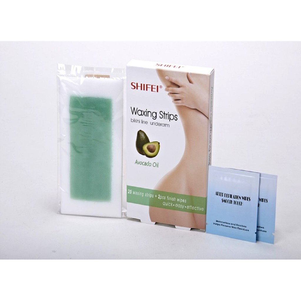 Miếng tẩy lông có sẵn sáp wax Shifei bikini line underarm, triệt lông tận gốc toàn thân, chân tay nách mép bikini.