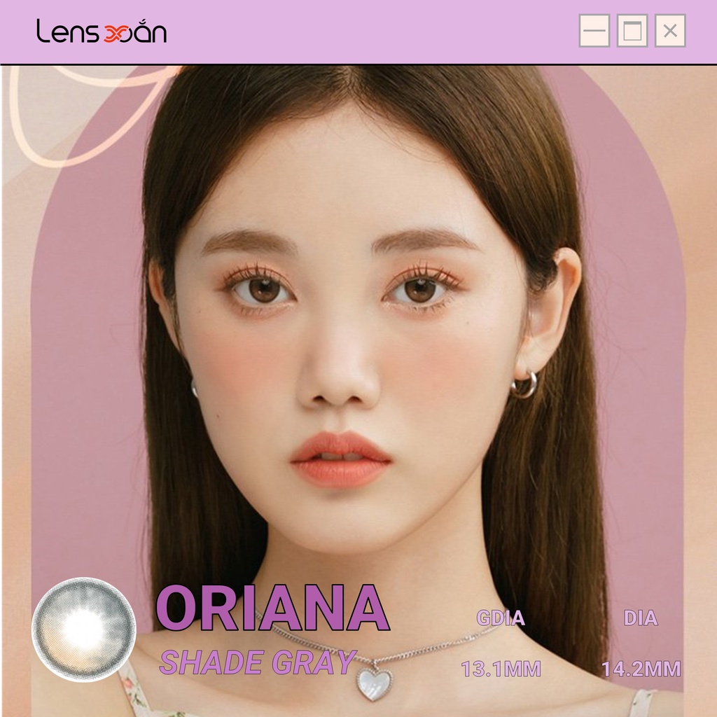 KÍNH ÁP TRÒNG ORIANA SHADE GRAY CỦA ISHA : Lens xám tạo highlight phủ bóng cho mắt | Lens Xoắn ( GIÁ 1 CHIẾC, ĐỌC LƯU Ý)