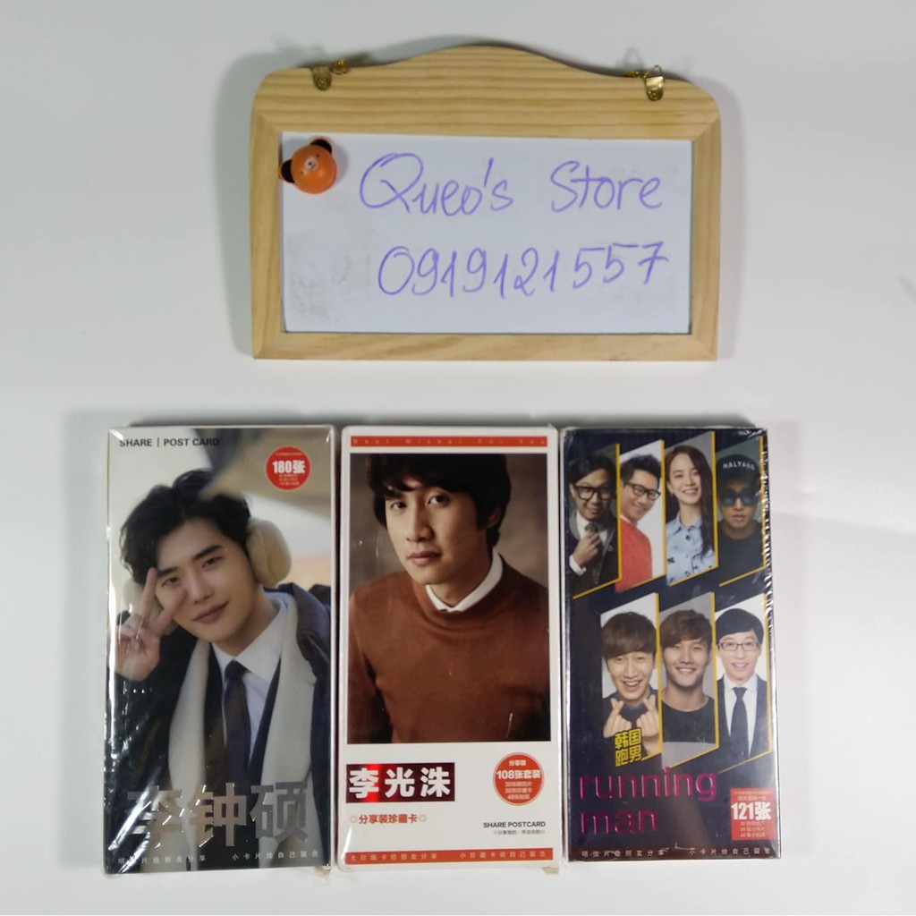 Postcard sao Hàn: Running Man, Lee Kwangsoo, Ji Changwook , Lee Dongwook, Park Bogum, Jung Yonghwa, Lee Jongsuk, BIGBANG | BigBuy360 - bigbuy360.vn