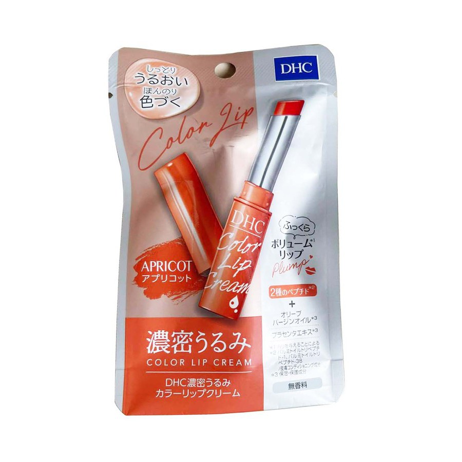 Son dưỡng môi có màu DHC Color Lip Cream Apricot - Cam Đào