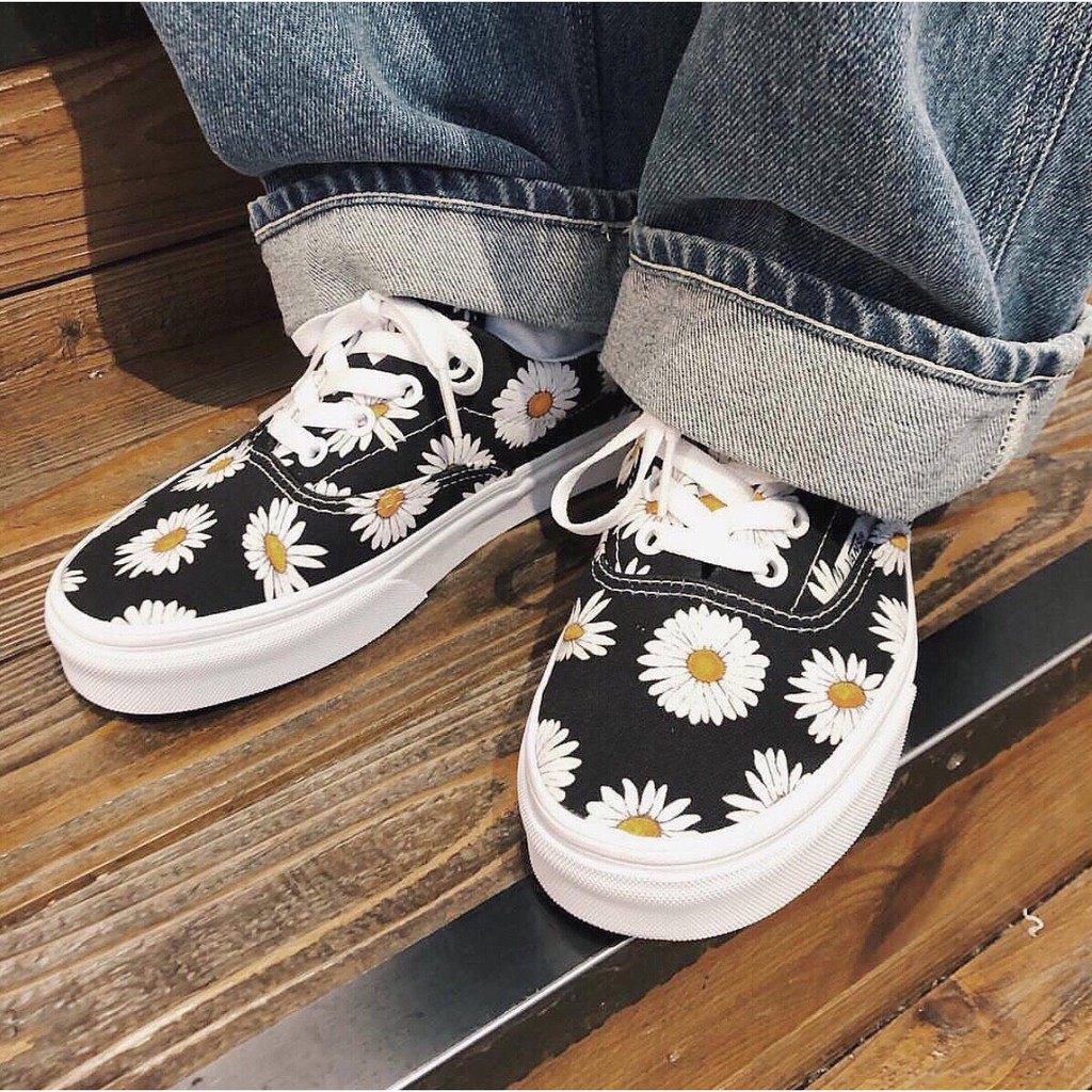 NEW SALE 11-11 Giày Sneaker Vans Custom Flower ↩