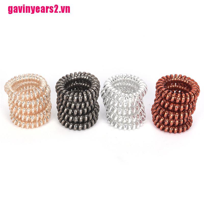 Set 1/ 5 dây buộc tóc kiểu lò xo co giãn tốt tiện lợi