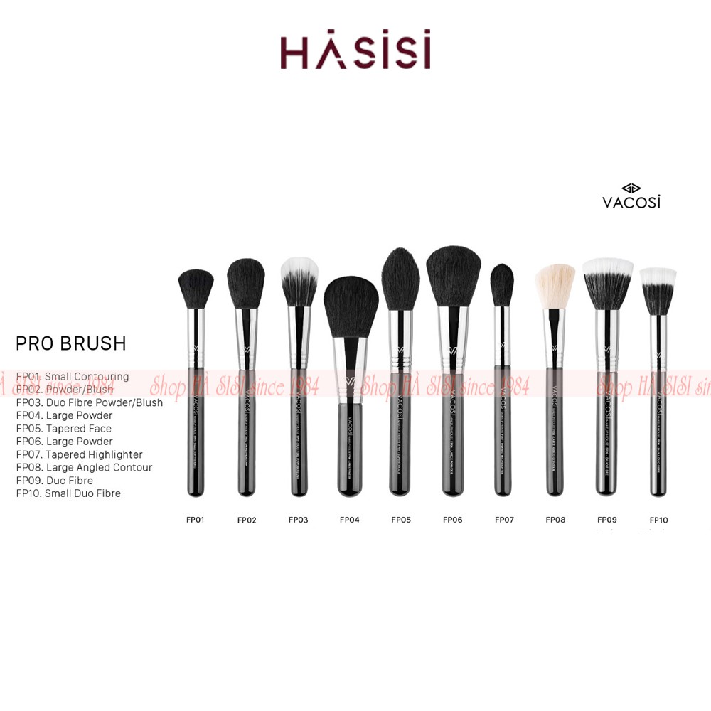 Cọ Phủ Đầu Bằng Lông Thưa VACOSI PRO FP09