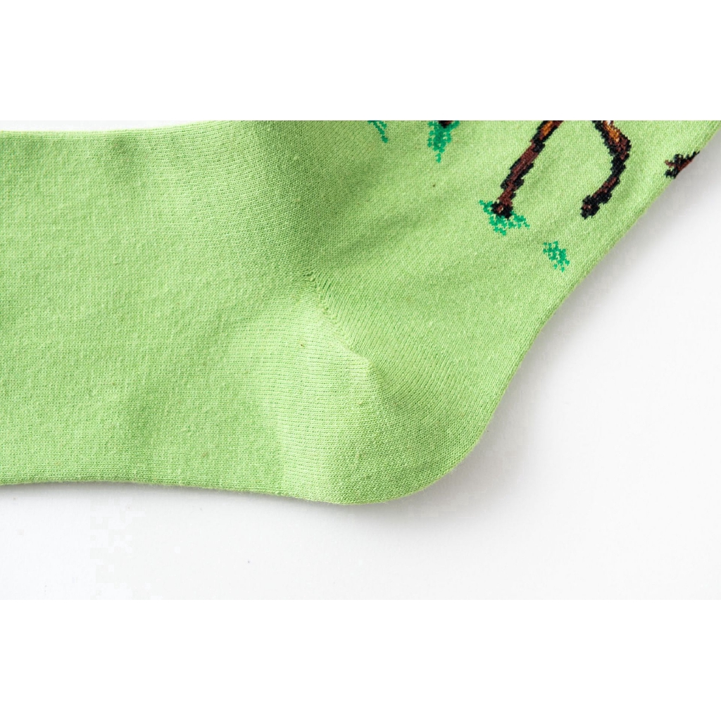 Vớ cotton mềm in họa tiết thời trang dành cho nam và nữ
