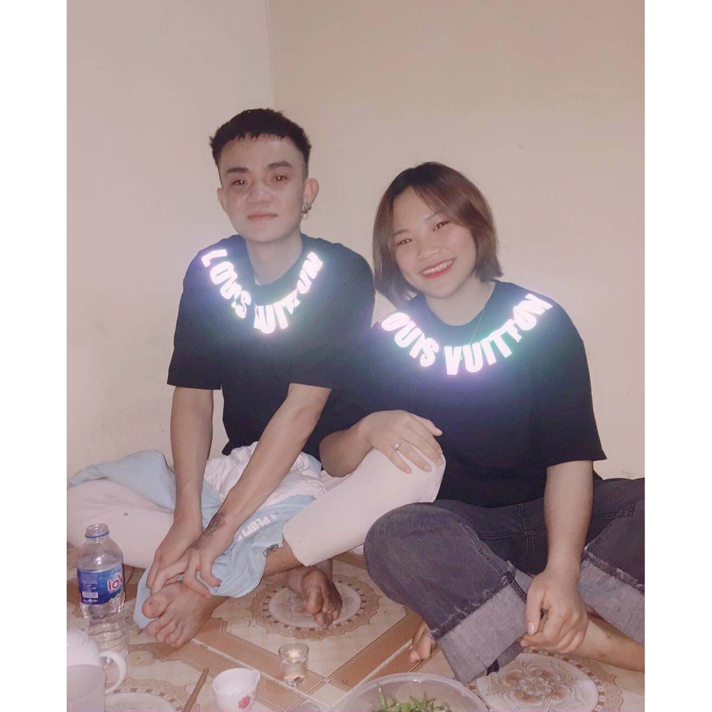 Áo Thun Phản Quang LOUIS  tay lỡ form rộng, phản quang đa sắc ATPQ14 Unisex