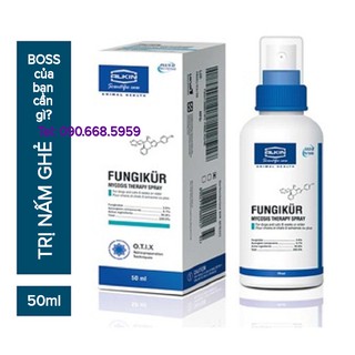 Xịt trị nấm cho chó mèo Alkin Fungikur - Hàng chuẩn