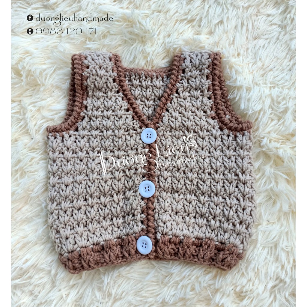 ÁO GHILE ĐAN TAY CHO BÉ