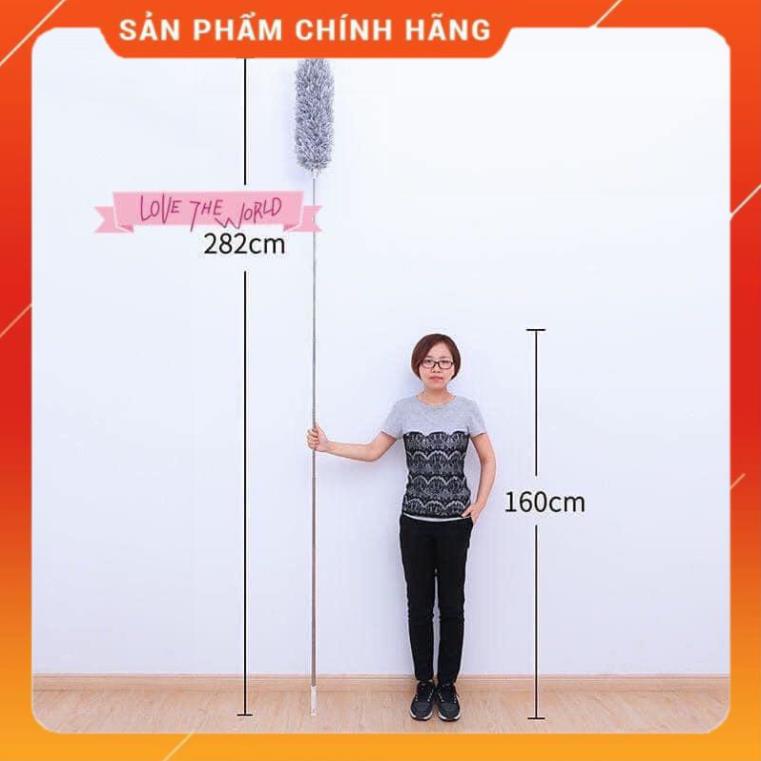 Chổi quét bụi, máng nhện trần nhà gấp gọn thông minh