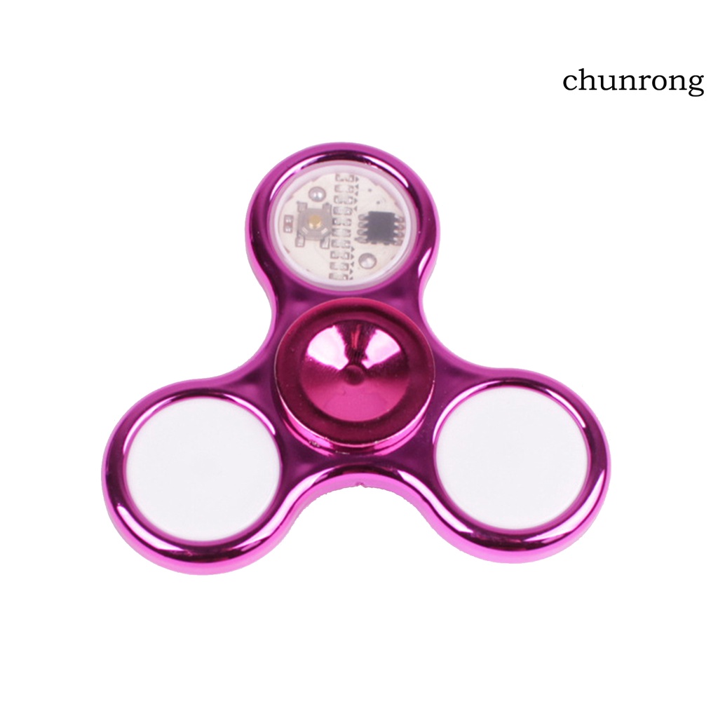 Cr Con Quay Đồ Chơi Fidget Spinner Có Đèn LED Đổi Màu Độc Đáo
