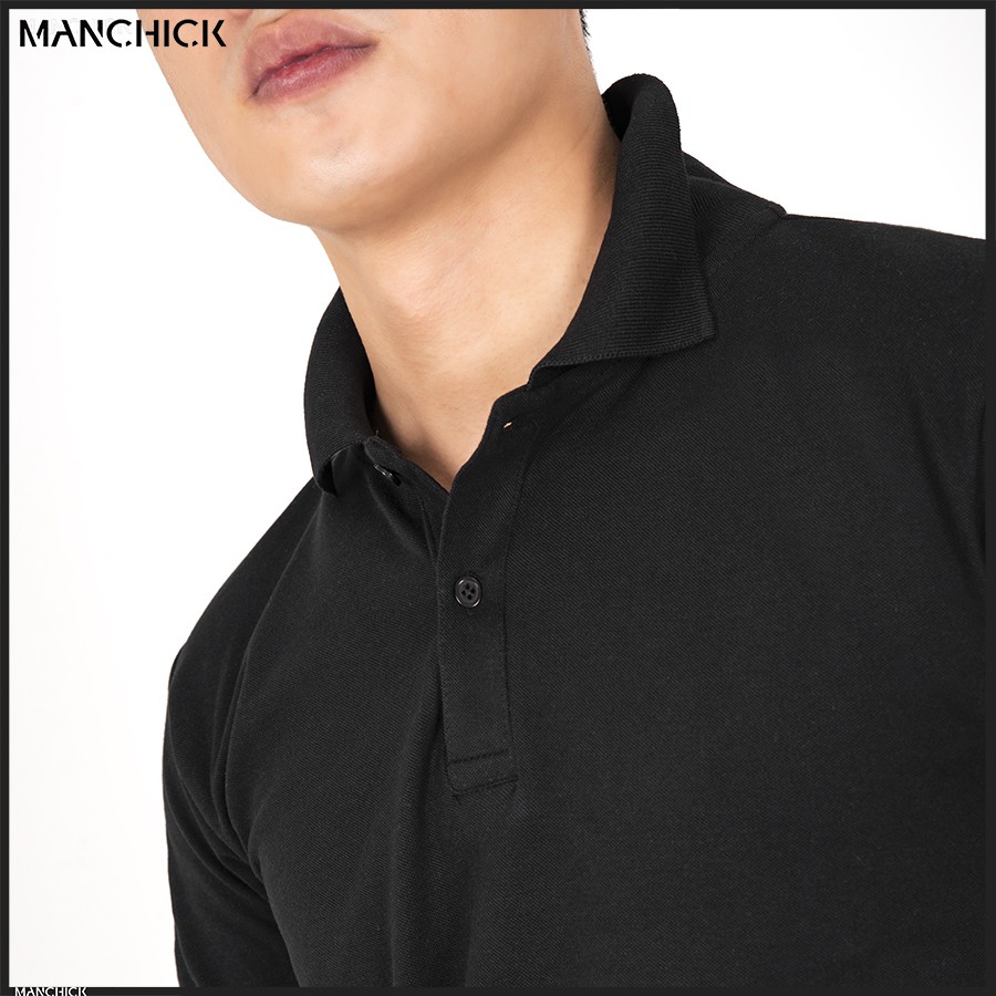 Áo thun Nam POLO trơn Manchick Vải Cotton Cá Sấu Cao Cấp Nhiều Màu Đen, Trắng, Hồng, Đỏ Đô, Xanh Đâm, Xanh Nhạt PL01 | BigBuy360 - bigbuy360.vn