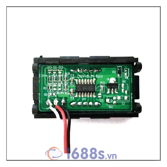 Đồng hồ hiển thị điện áp DC 0V-100V 3 Dây - 1688s.vn