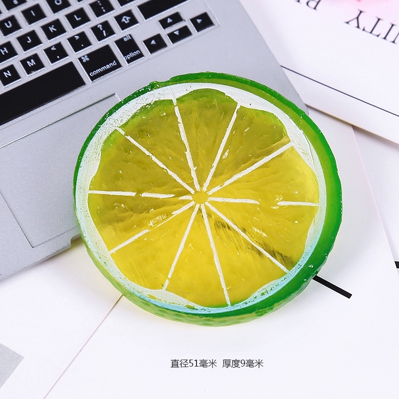 Set 10 Phụ Kiện Hình Lát Cam Trong Suốt Trang Trí Điện Thoại