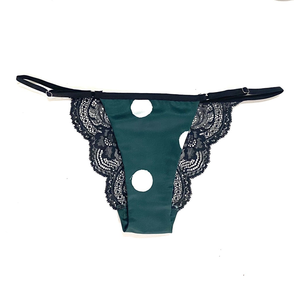 HISEXY Set Đồ Lót Bralette Họa Tiết Bi Lụa Satin Gọng Mỏng Kiểu quần V