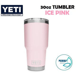 Ly giữ nhiệt YETI 30oz Ice Pink+ nắp Magslider (900 ml) - Stainless Steel/ Thép không gỉ cao cấp - Auth Bill Mĩ