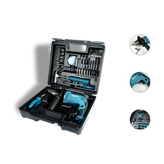 Máy khoan búa 13mm makita m8103kx2b kèm vali 26 món phụ kiện - chính hãng