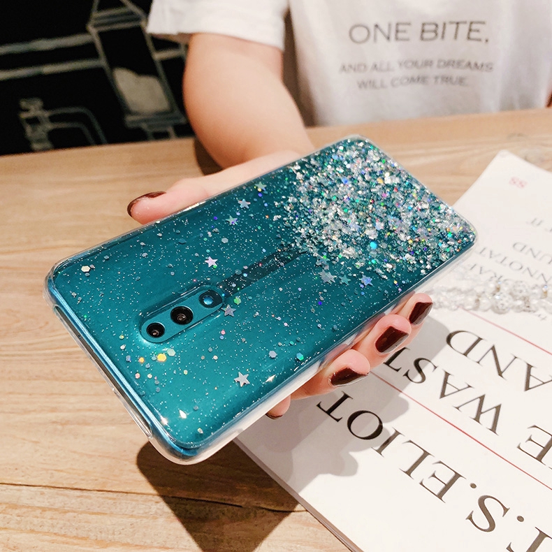 Ốp Điện Thoại Mềm Kim Tuyến Lấp Lánh Cho Realme C55 C53 C15 C11 C3 XT X2 Pro Realme 5S 5i 5 Pro Realme Q