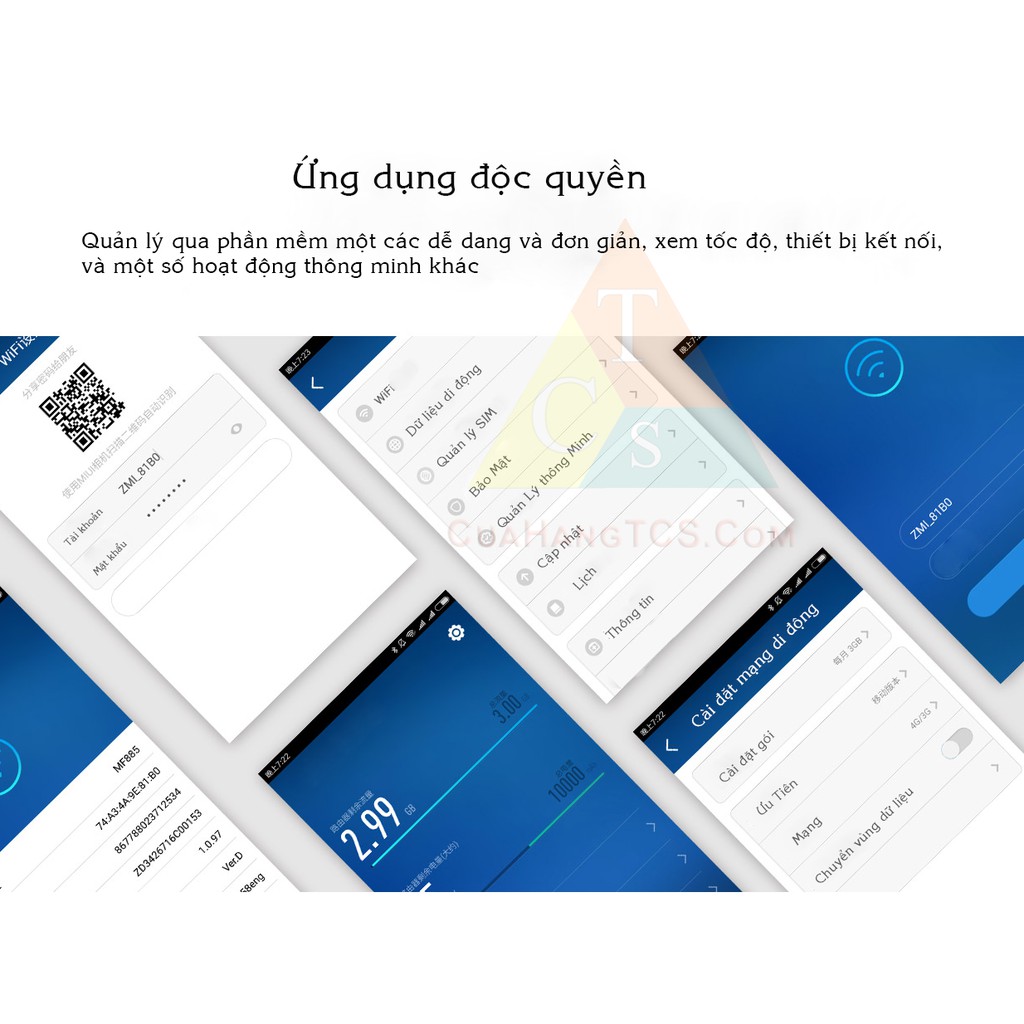 Pin sạc dự phòng kiêm bộ phát wifi 10000mAh ZMI MF885 | BigBuy360 - bigbuy360.vn