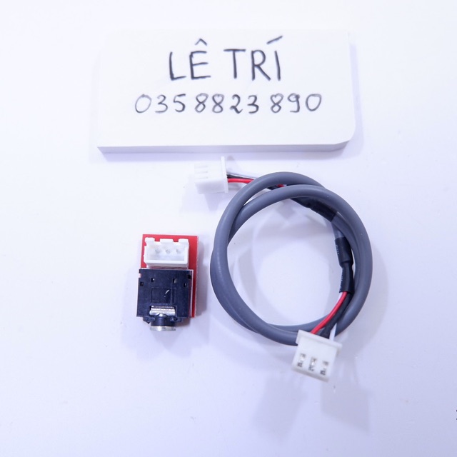 Cổng 3.5 mm rời kèm jack kết nối 3pin 2.54mm dài 20cm - Diy loa bluetooth