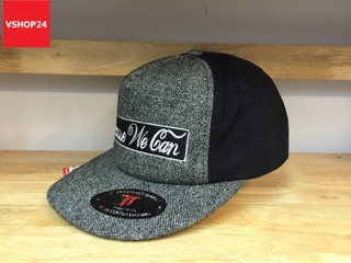 Mũ snapback ghi xám Because wecan