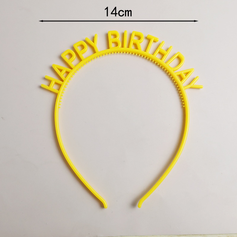 Băng Đô Bờm Tóc HAPPY BIRTHDAY Bằng Nhựa Đáng Yêu Thời Trang - K100