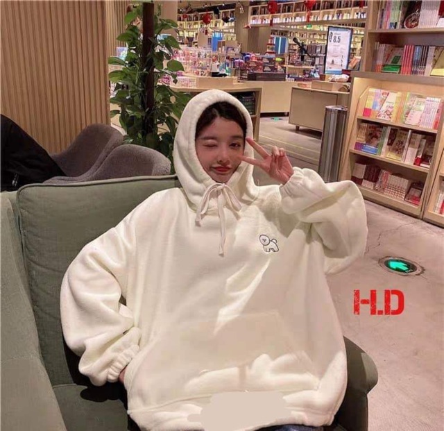 Áo hoodie in logo cún HDA1019