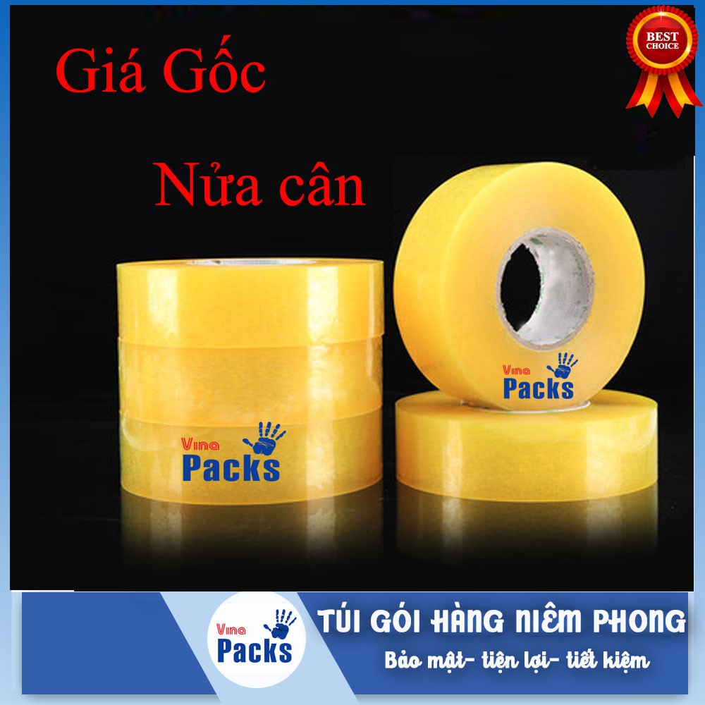 (Giá sỉ) Băng dính 0.5kg x 200 yard - Siêu dính Đủ cân