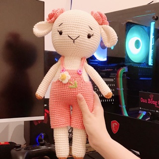 Cừu Noppy cho bé - gấu bông len handmade - quà tặng cho bé gái