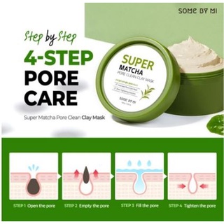 Mặt Nạ Đất Sét Trà Xanh SOME BY MI Super Matcha