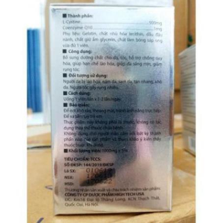 L cystine bổ sung dưỡng chất cho tóc, da hộp 60 viên
