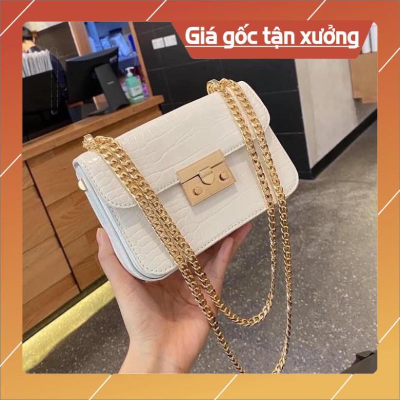 Túi xách nữ đẹp đeo chéo nữ đeo vai kẹp nách thời trang công sở da pu vân cá sấu cao cấp giá rẻ TX077