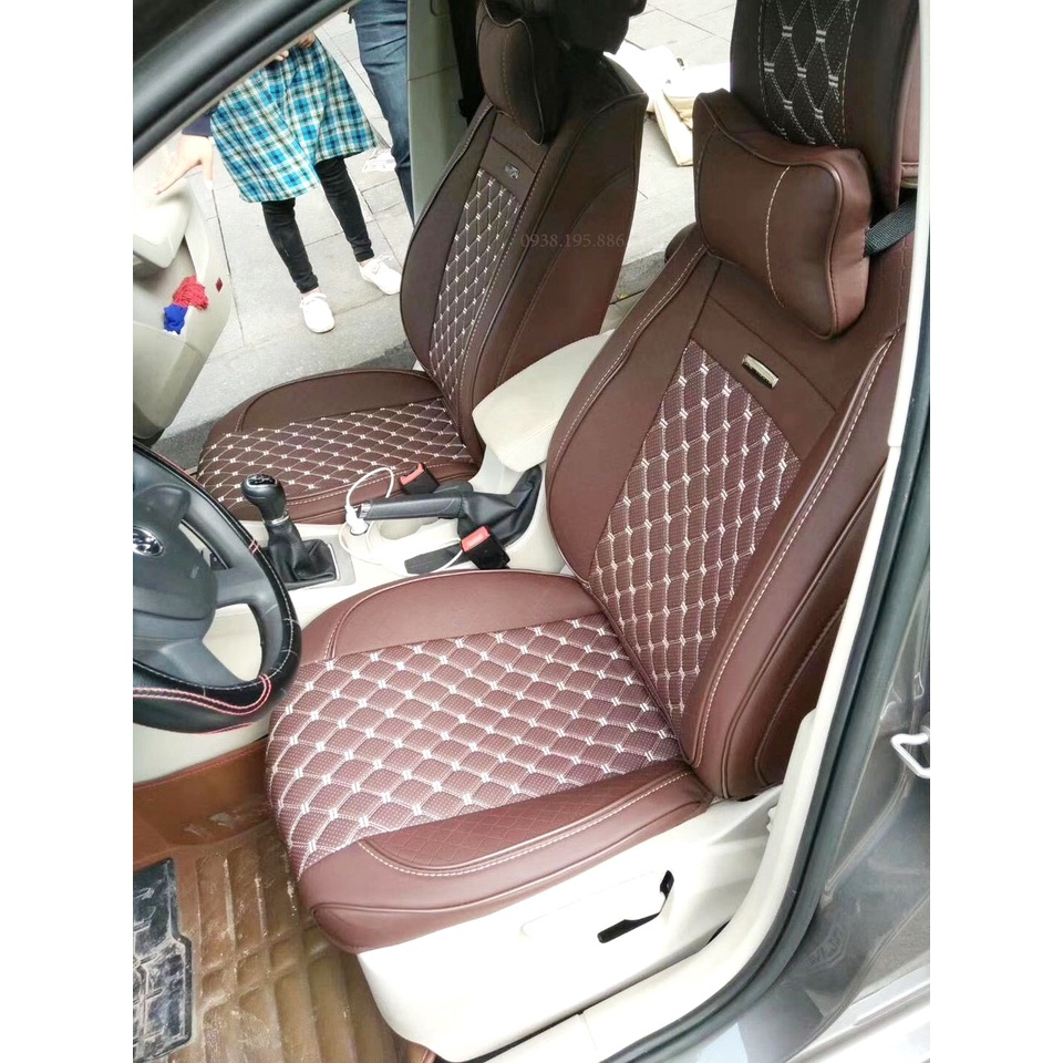 Áo Bọc Ghế ô tô HOOTO 5 Chỗ 6D Ôm kín 360 Độ Chất Liệu Da PU Cao Cấp