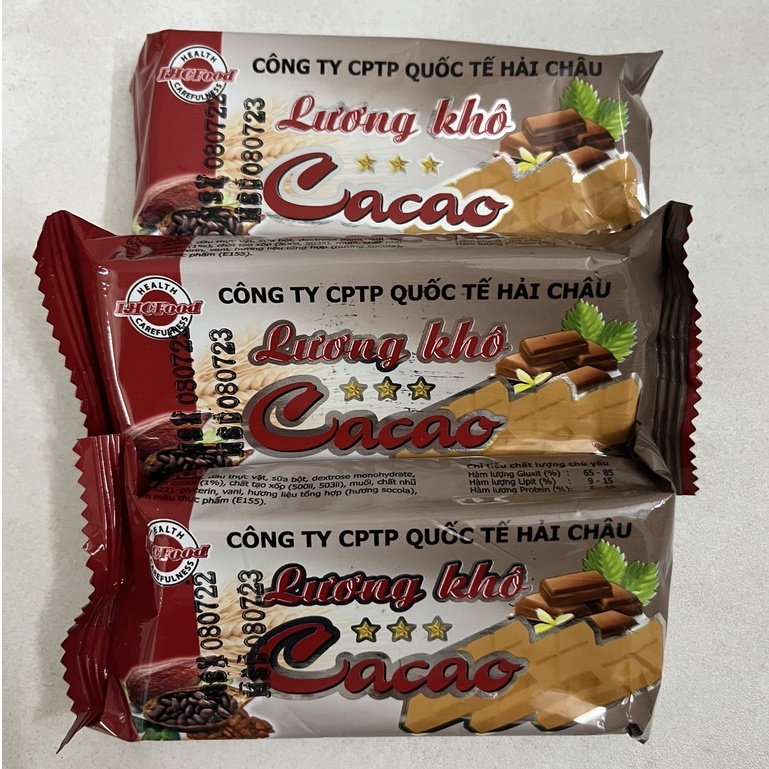 Lương khô Ca cao Hải Châu Quốc Tế thanh 65g