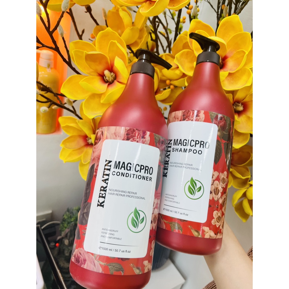 Cặp dầu gội xả Magic Pro siêu phục hồi, chăm sóc tóc hư tổn - myphamvananh