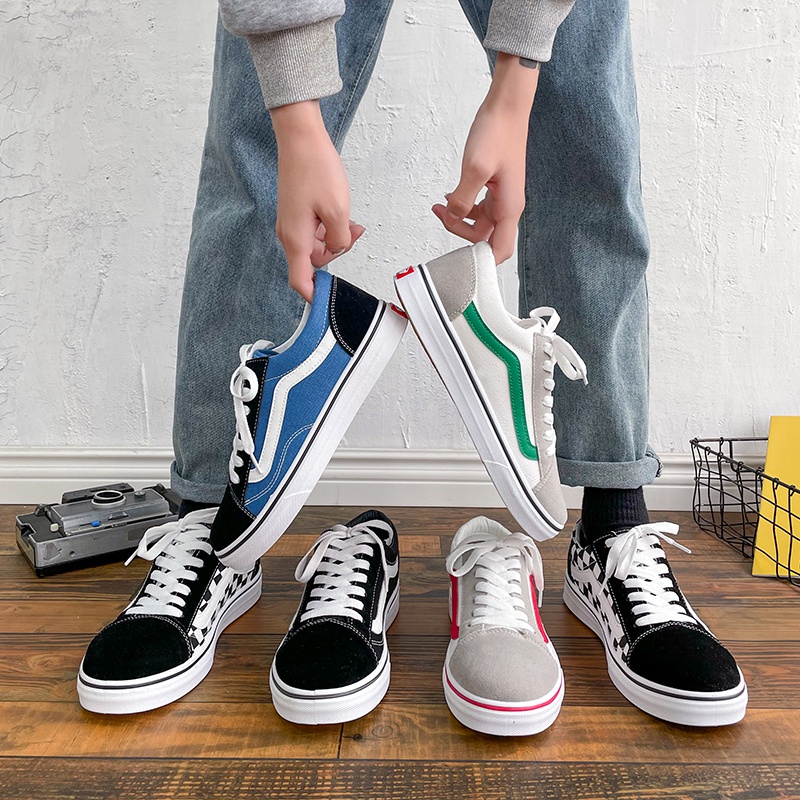 Giày Thể Thao Vải Bạt Thời Trang Hàn Cho Nam Nữ Vans