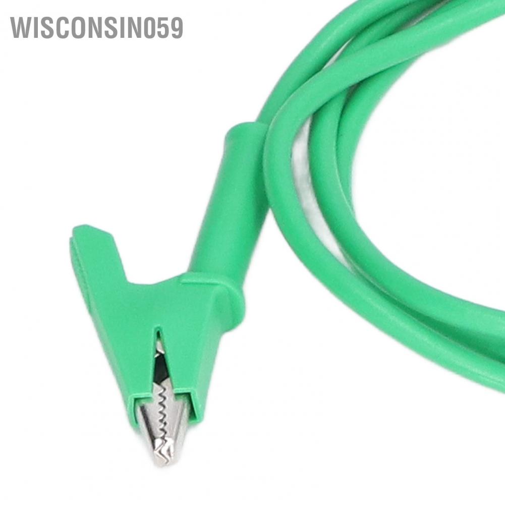 Wisconsin059 5Pcs Multimeter Test Lead Kit Banana Plug to Crocodile Clip Electrical Testing Wire JT70054‑1